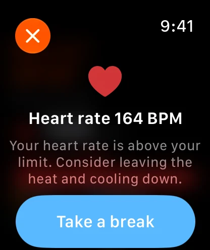 Smart Heart Alert Apple Watch