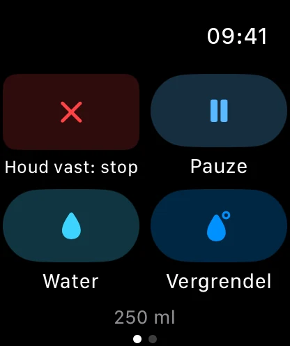 Bediening en water Apple Watch